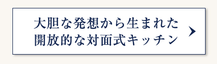 大胆な発想から生まれた開放的な対面式キッチン